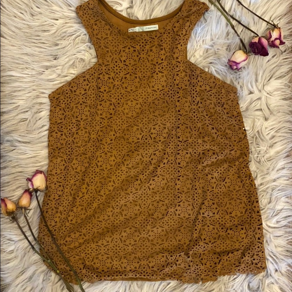 Brand new tan sleeveless top